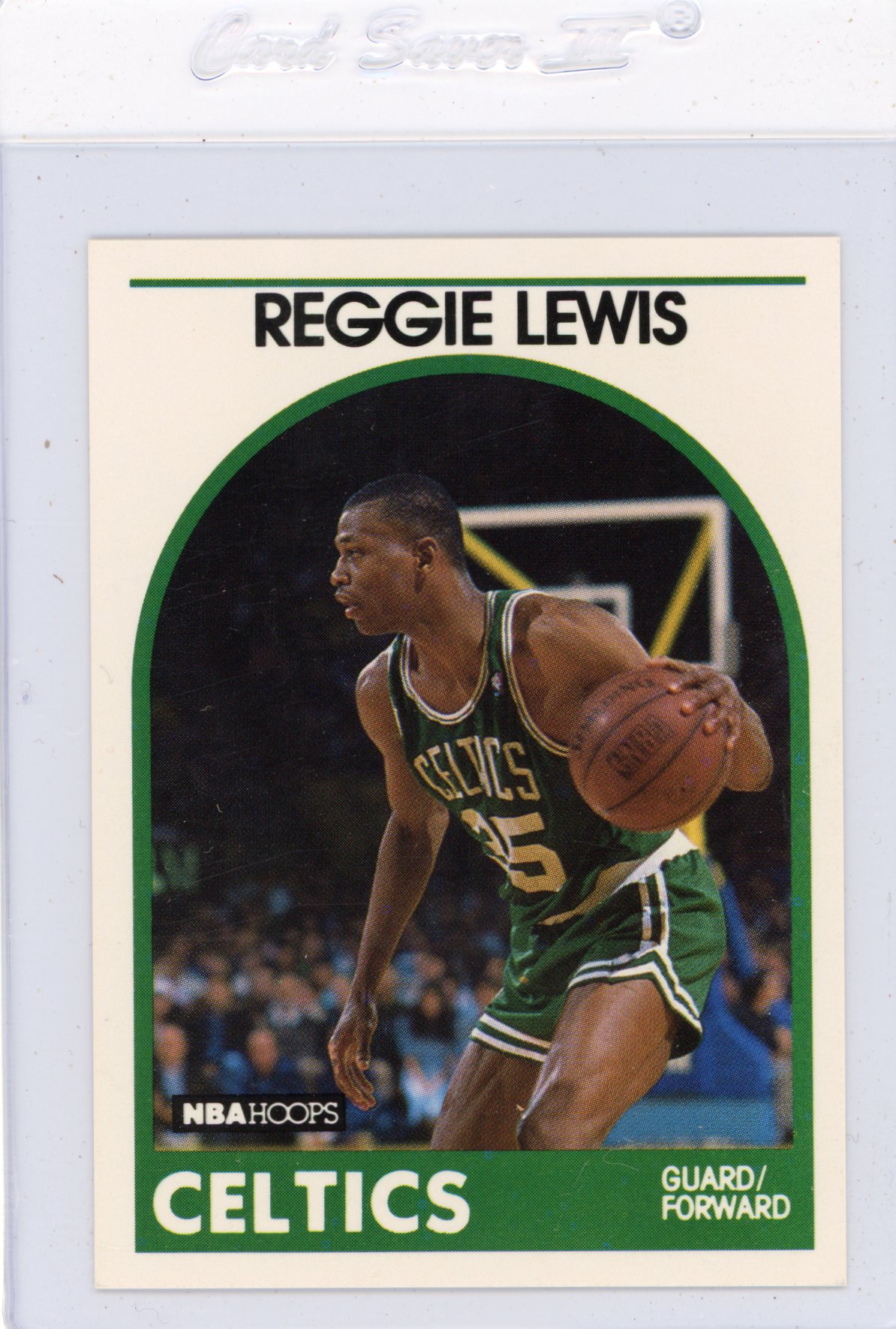 Reggie Lewis Rookie Card 1989 NBA Hoops Basketball Card #10648
