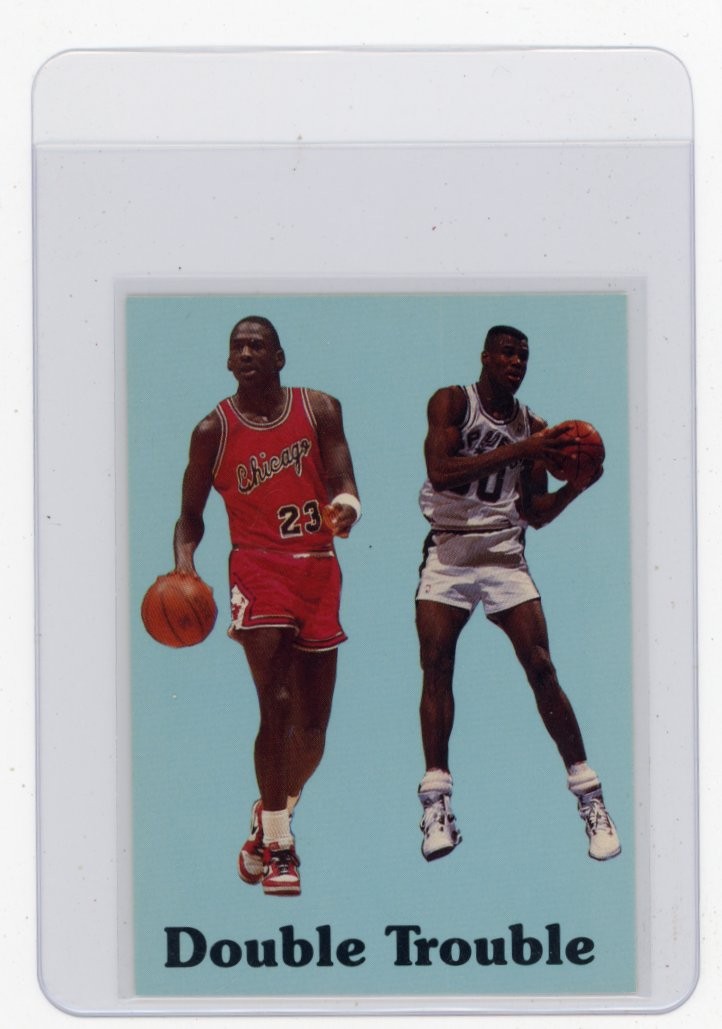 Michael Jordan David Robinson Double Trouble Promo Basketball Card