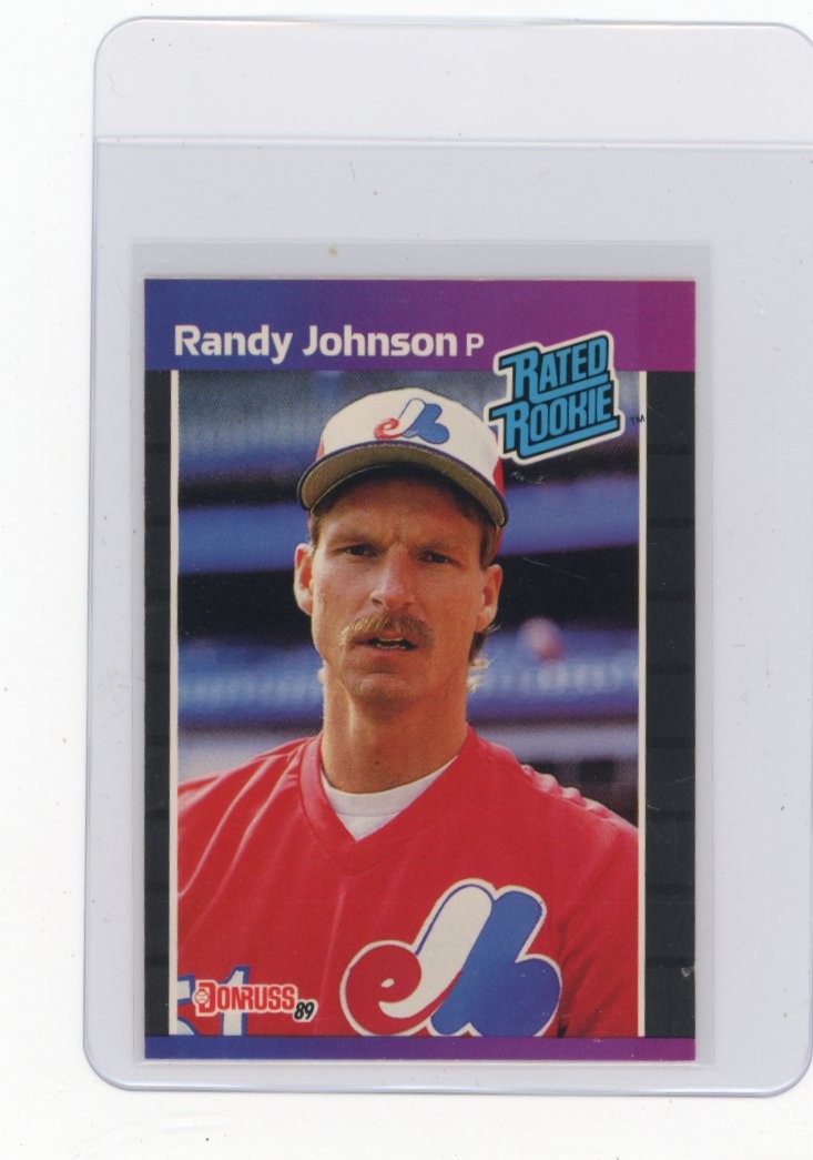 Randy Rookie Randy Johnson Rookie Card 1989 Donruss Rated Rookie Baseball Card ...