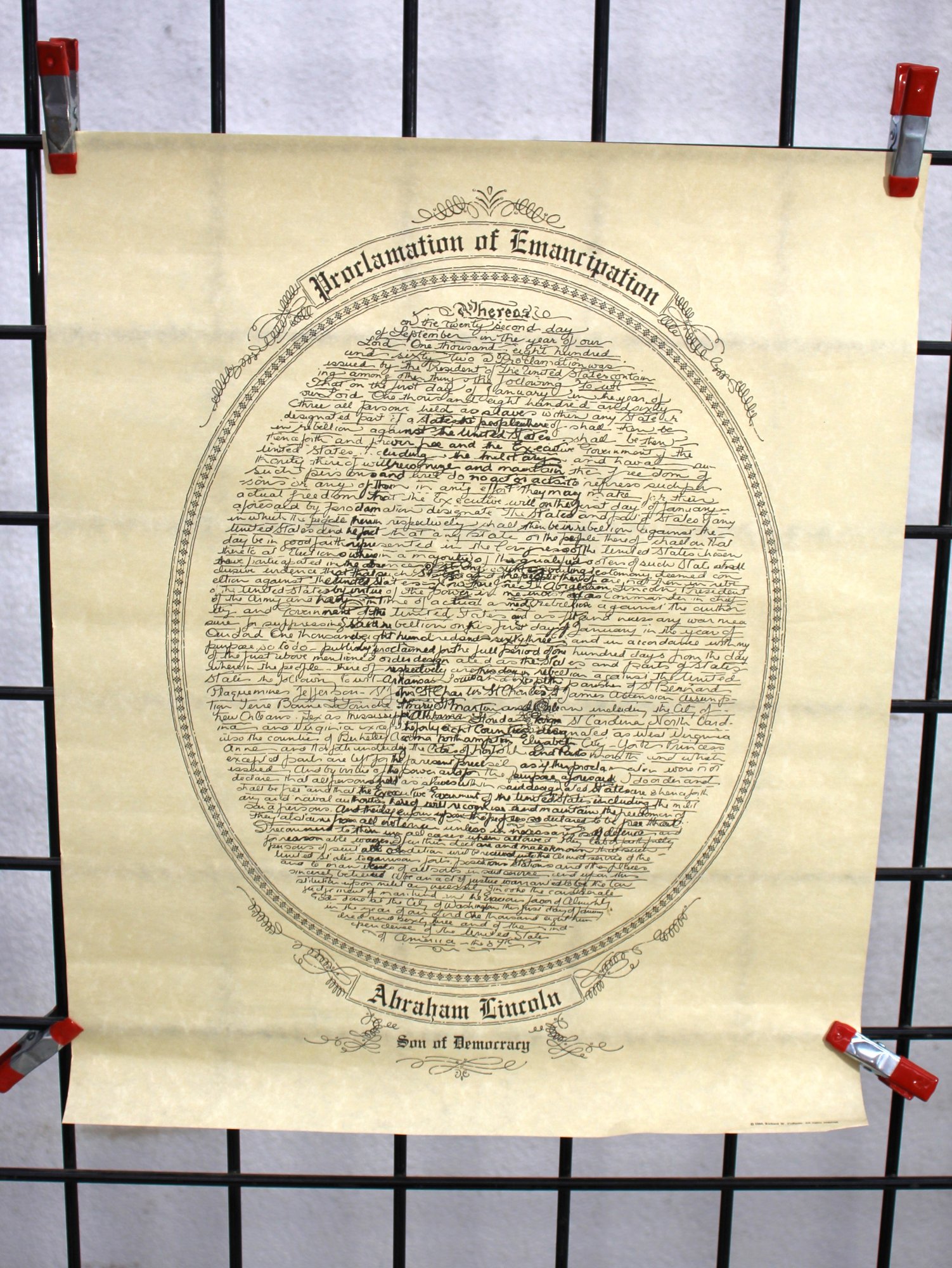 #48-Proclamation Of Emancipation - Abraham Lincoln Tribute Poster ...