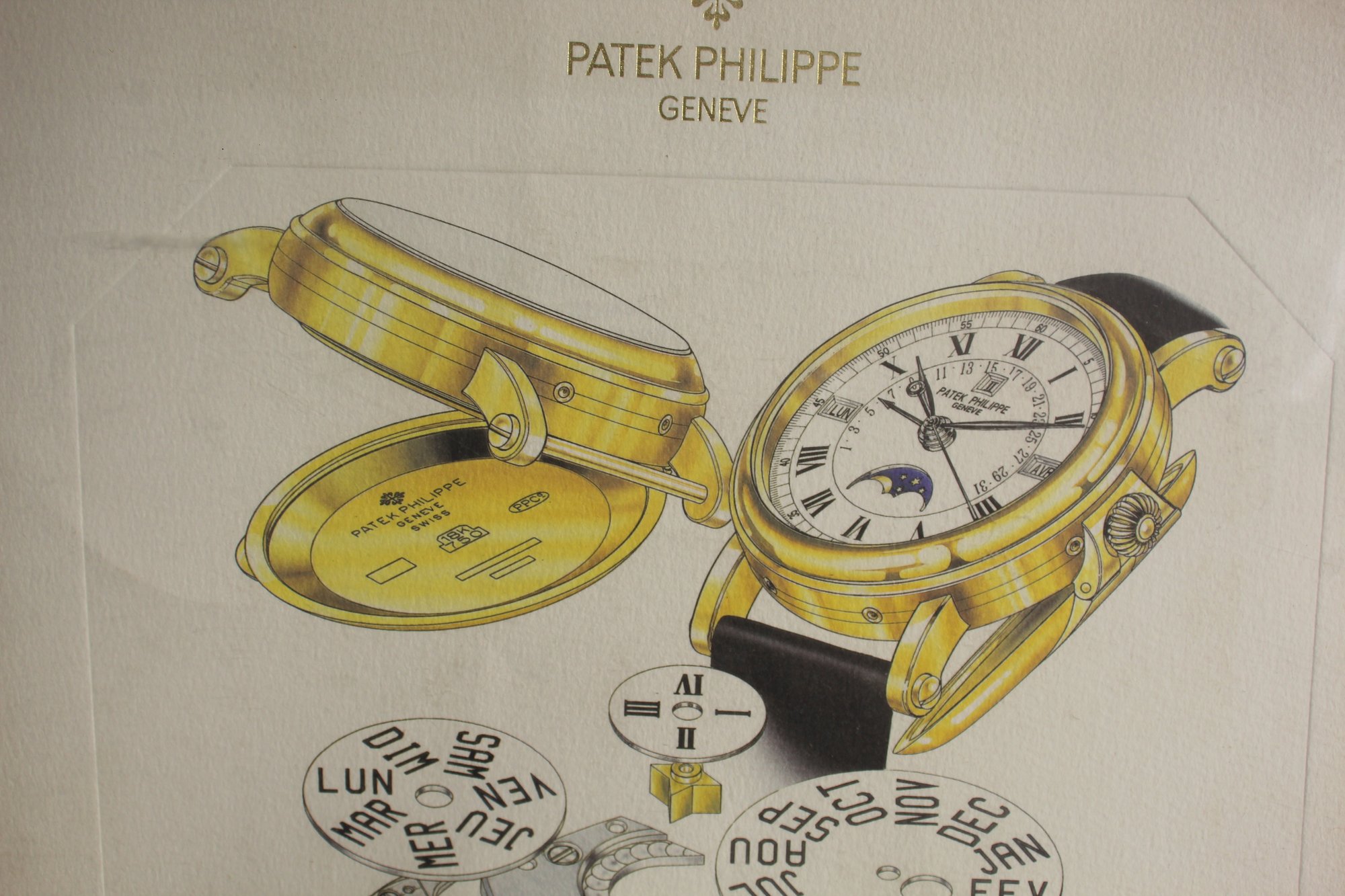 Limited Edition Patek Philippe Watch Mechanism Lithograph #66795