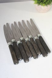 Set Of 8 Vintage JA Henckels Solingen Knives  Zwillingwerk NOXIDA Stainless Steel