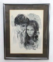 Signed Sandu Liberman Lithograph - Framed