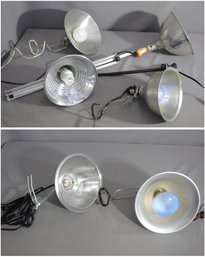 'Lot Of Vintage Industrial Lights - Assorted Styles And Sizes'
