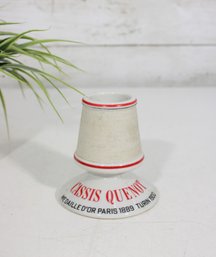 Vintage French Cassis Quenot Match Striker  Paris Dijon Advertising Pottery  4' H
