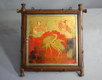 Antique Victorian Edwardian Tri Fold Shaving Or Travel Mirror