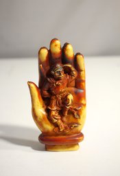 Sun WuKong Handsome Monkey King In Buddha Hand Statue