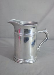 Vintage B.W.P Polished Finish Pewter Plough Tavern Pitcher -9'h
