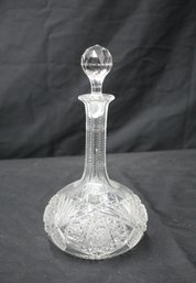 Vintage Cut Glass Crystal Decanter