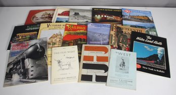 Group E-Lot Of  Vintage Railroad & Western History Books  Steam Locomotives, Old West, Victorian Era
