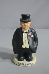 Vintage Ceramic Bank - Before And After Taxes - ANCO Made In Japan