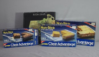 Group Lot Of Bakeware And Glass Tray