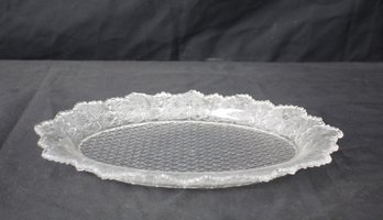 Gillinder Leaf 13 ' Oval Glass Platter: A True Antique Gem