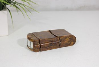 Vintage Arcadia Commander Viewer Folding Pocket Photo Viewer  Faux Tortoiseshell Case