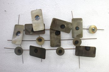 Modern Abstract Metal Art Wall Sculpture  24' X 40'