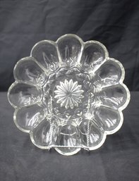 Vintage Egg Plate Auction: Exquisite 12-Egg Eggshell Serving Bowl