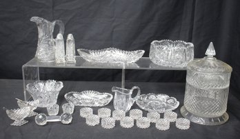 Assortment Of Crystal Table Glassware