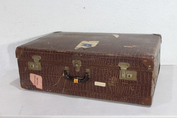 Vintage Brown Suitcase