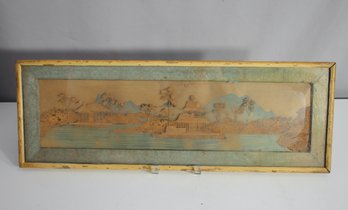1937 Vintage Scenic Relief Artwork Signed By Allen