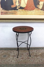 Decorative Mosaic Iron Accent Table  24.5'H X 18' Round