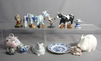 Charming Assorted Ceramic Animal Figurine Collection