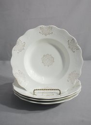 Vintage East Liverpool Potteries Co. Wide Rim Shallow Bowls