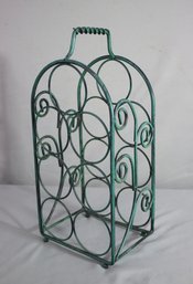 Green Seven (7) Bottle Wine Holder