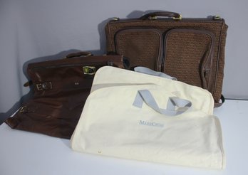 Vintage Travel Luggage Set - Mark Cross & Leather Accessories