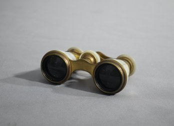 Antique Latour Paris Brass And Mother Of Pearl Opera Glasses