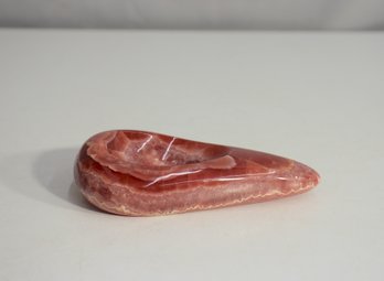 Unique 6.5' Handcrafted Pink Onyx Decorative Ashtray