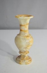 Vintage Alabaster Marble Vase - Unique Earthy Tones