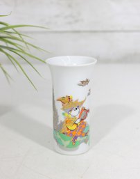 Rosenthal Studio Line Mini Porcelain Vase  Bjorn Wiinblad Design, 4'