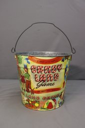 The Candyland Game Wrap Decorated Galvanized Bucket
