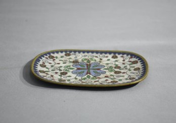 Vintage Cloisonne Enamel Small Tray