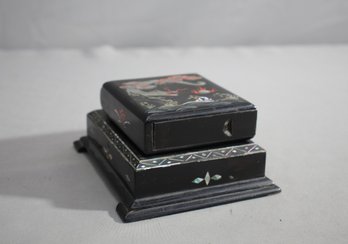 Vintage Oriental Cigarette Holder And Ashtray Set- #2