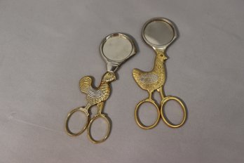 Two Vintage Egg Shell Snips (1 With Wusthof Mark)