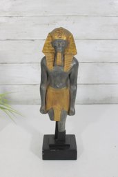 AGI Ramesses III High Priest Statue 13'  Egyptian Gold Leaf Figure Artisans Guild Intl