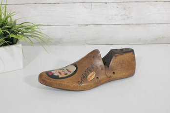 Vintage Dr. Thompsons Eye Water Wooden Advertising Shoe  Hand Painted Store Display  11'