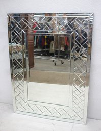 Uttermost Geometric Beveled Wall Mirror  48H X 36W
