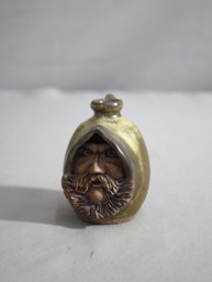 3.5'h  Artist-Signed Face Jug: A Southern Folk Art Treasure