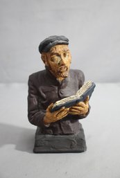 'The Learned Rabbi'  A 1969 Sculpture By David Kaplan