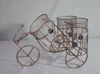 Tricycle Bicycle 3 Bottle Wine Bottle Holder Wire Metal