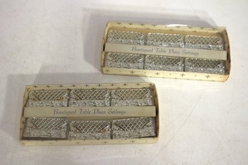 Vintage Silver-Tone Boutique Place Card Holders  Set Of 12