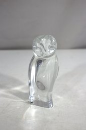 Baccarat Crystal Owl Figurine  4.5H