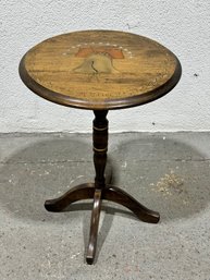 Stenciled Tilt-top Round Stand