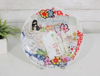 Gloria Vanderbilt Token Of Friendship Plate  Taste Setter Sigma  Signed  10' Vintage