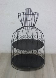 Vintage Metal Dress Plant Stand