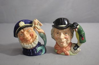 'Old Salt' & Mermaid~ Royal Doulton Character Jug & Walrus And The Carpenter' Toby Mug