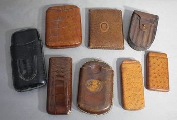 Collection Of  Vintage English Cigar Cases