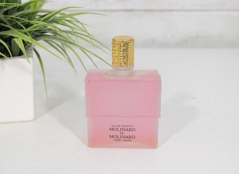 NEW Molinard Eau De Toilette  Cration Lalique Frosted Pink Bottle  Paris Grasse